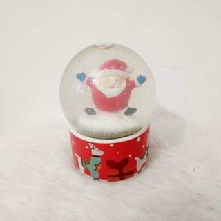 Mini Bola de Nieve Papa Noel + adornos