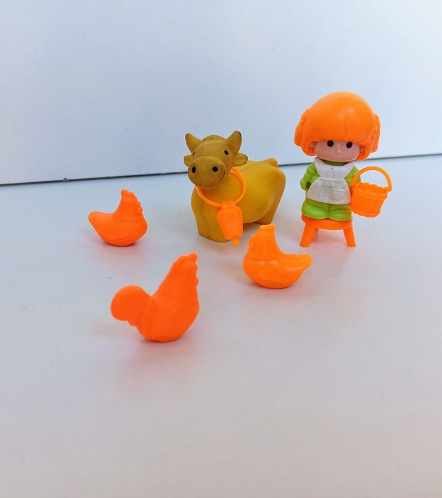 PINYPON 2225 GRANJERA 1984 VACA Y GALLINAS