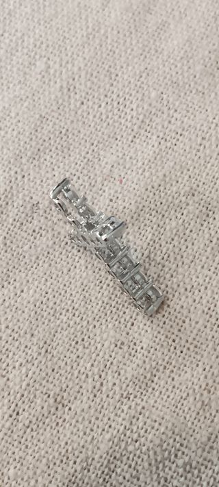 Colgante cruz plata 925 y circonitas cúbicas