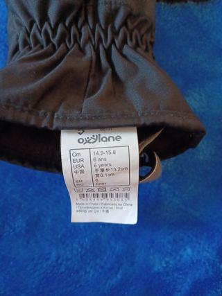 Guantes nieve 6 años