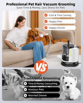 Cortapelos Perros con aspiradora de pelo Kit