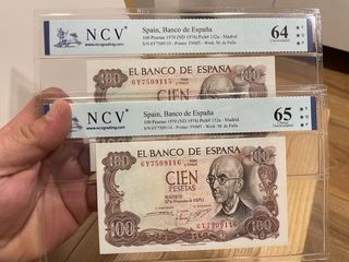 Billete de 100 pesetas 1970 NCV 65 TQP