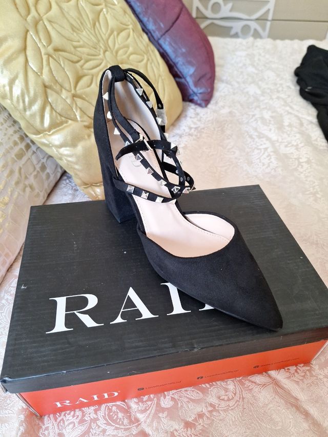 Zapatos ante negro Raid