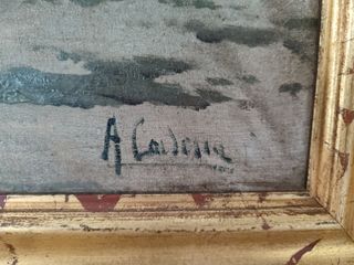 pintura oleo cuadro antiguo