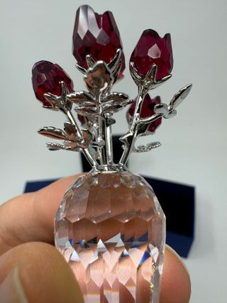 Swarovski Figura Decorativa Rose Rosse - 627098