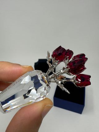 Swarovski Figura Decorativa Rose Rosse - 627098