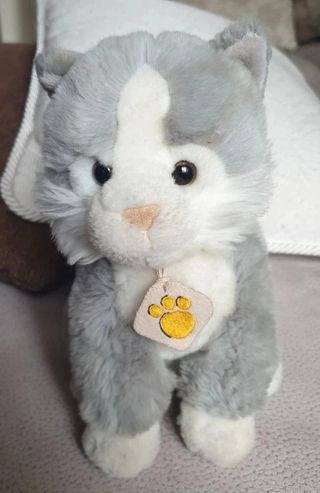 Peluche Gattino Grigio