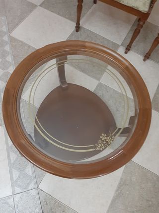 Mesa redonda de decoración 