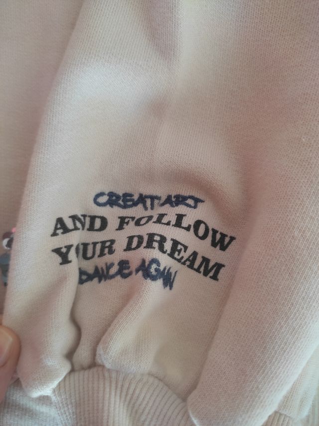 Sudadera corazones lentejuelas Zara niña 9 años