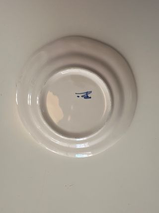 Juego 6 tazas café con plato y jarra leche