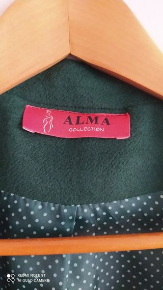 Chaquetón verde cruzado 