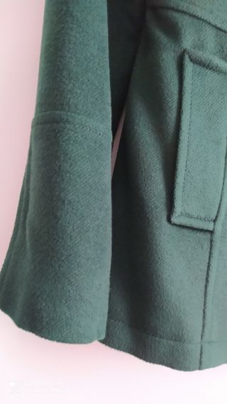Chaquetón verde cruzado 
