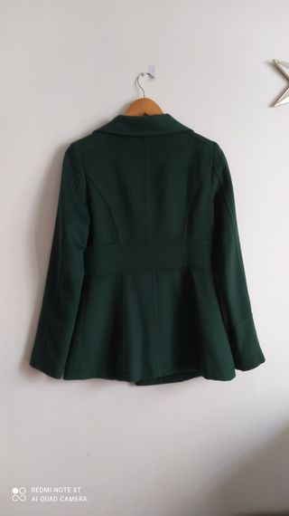 Chaquetón verde cruzado 