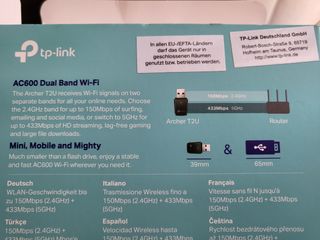 Adaptador conexión wifi AC600 Dual Band wi-Fi