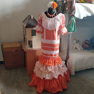 Traje flamenca gitana sevillana t.40