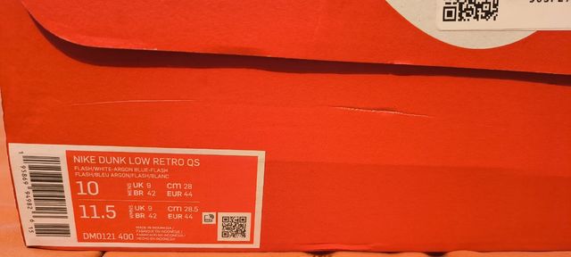 ✅ Dunk Low Retro QS Argon