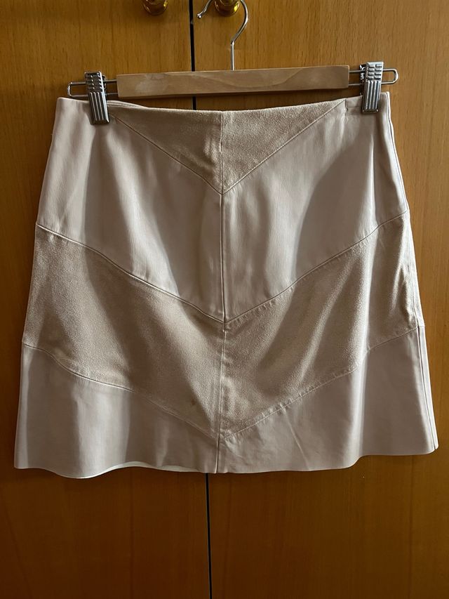 Falda Zara polipiel y ante