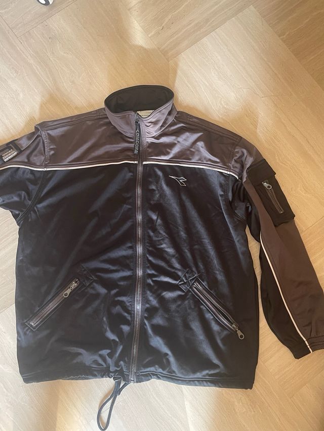 Tuta felpa pantalone diadora vintage uomo 50