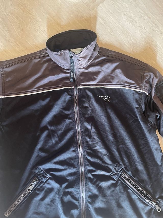 Tuta felpa pantalone diadora vintage uomo 50