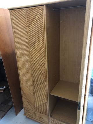 Armario vintage de bambu años 60