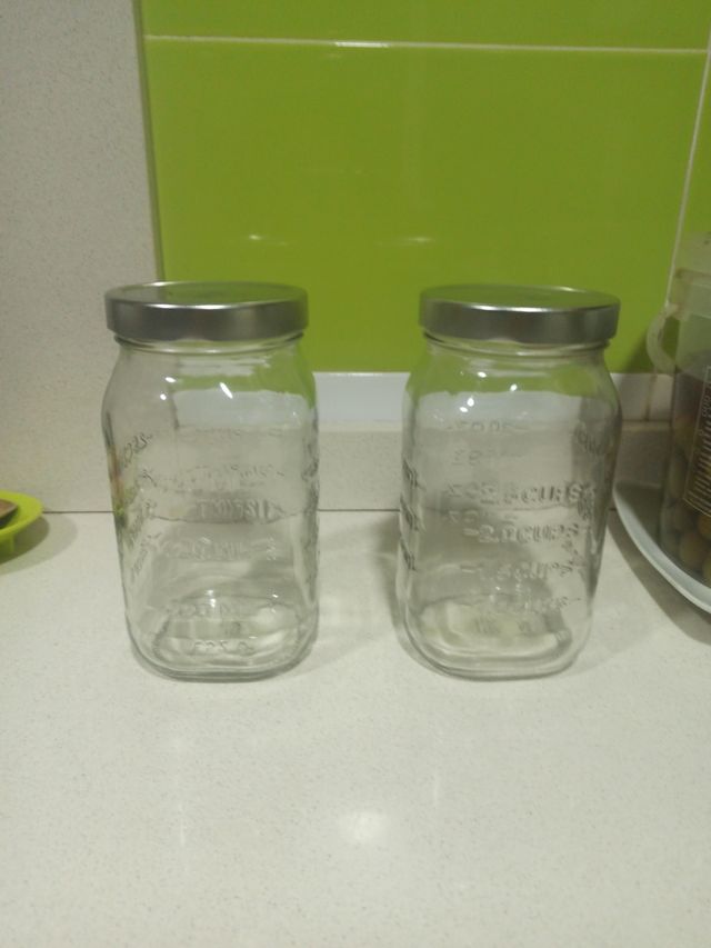 Tarros de cristal para pasta y legumbres