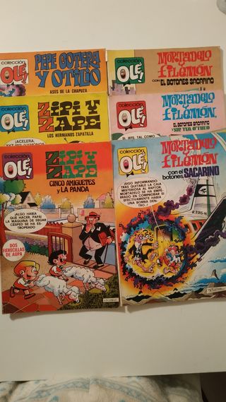 Lote 6 tebeos Mortadelo y Filemón