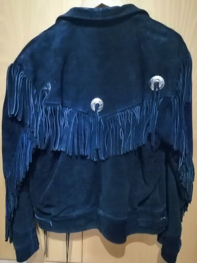 Nuova giacca in pelle scamosciata 