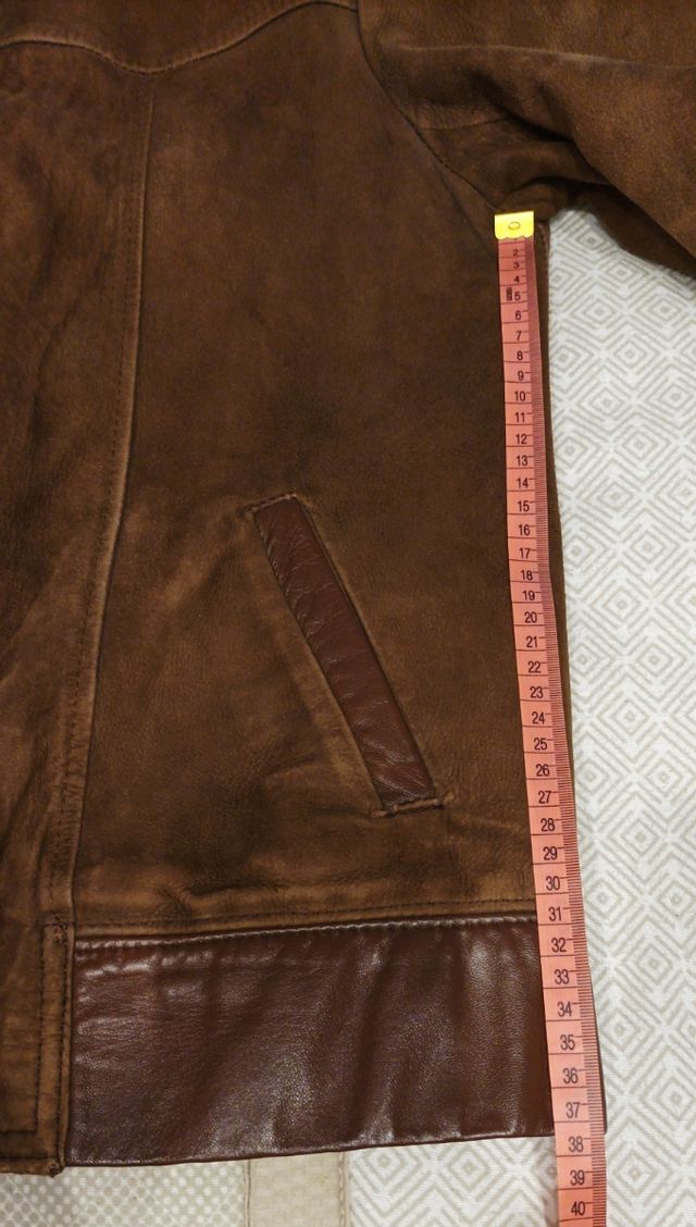 Cazadora piel y ante