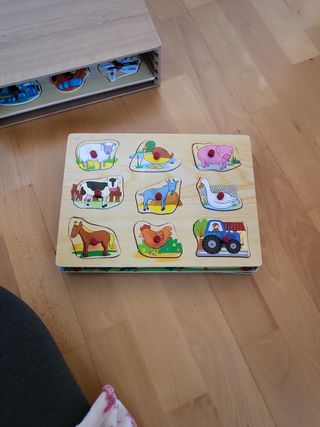 Juego educativo en madera