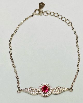 Pulsera alas de angel con turmalina plata ley 925