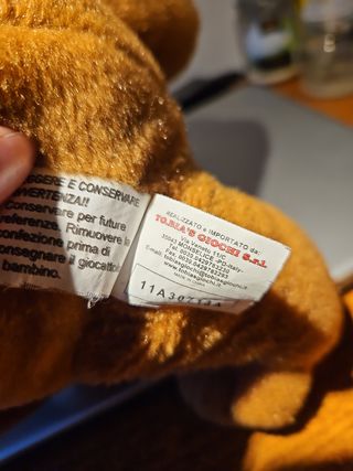 Peluche cane con cuore