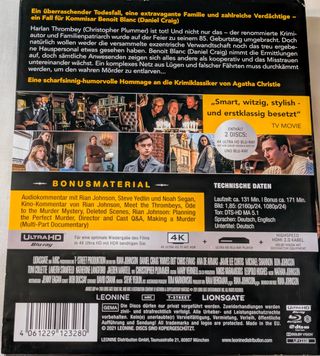 Puñales por la espalda mediabook UHD 4K bluray