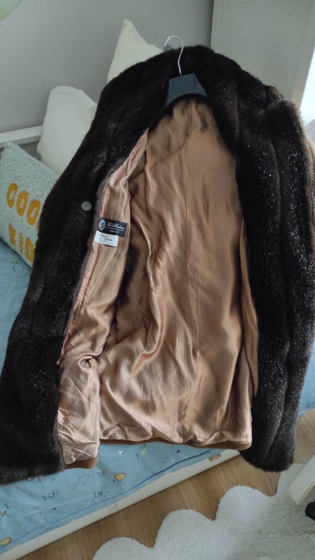 Abrigo lana y cachemir talla 44