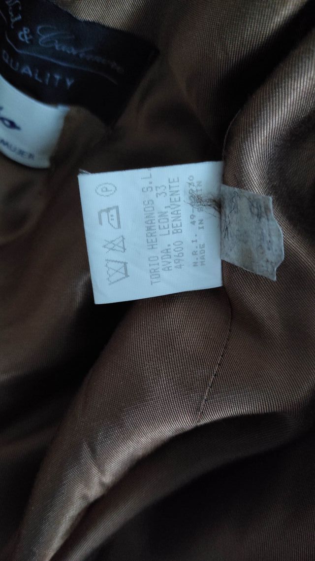 Abrigo lana y cachemir talla 44