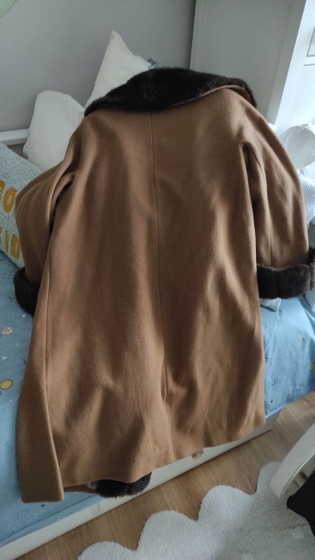 Abrigo lana y cachemir talla 44