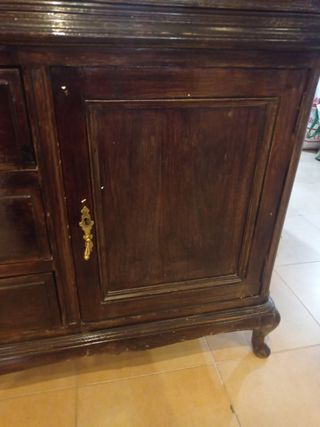 Mueble vitrina vintage años 50-60