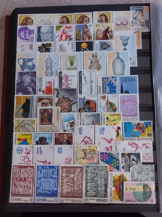 SELLOS DE ESPAÑA. AÑOS COMPLETOS.