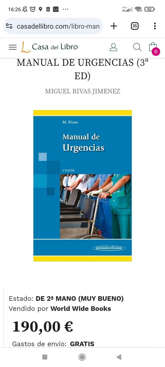 Libro Manual de urgencias Panamericana