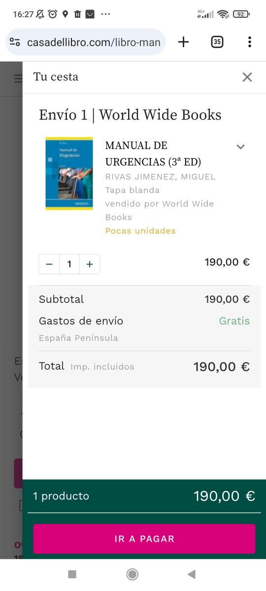 Libro Manual de urgencias Panamericana