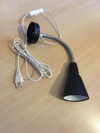 lampara foco con interruptor