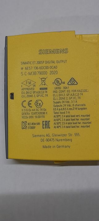 Scheda uscite safety Siemens s7 200