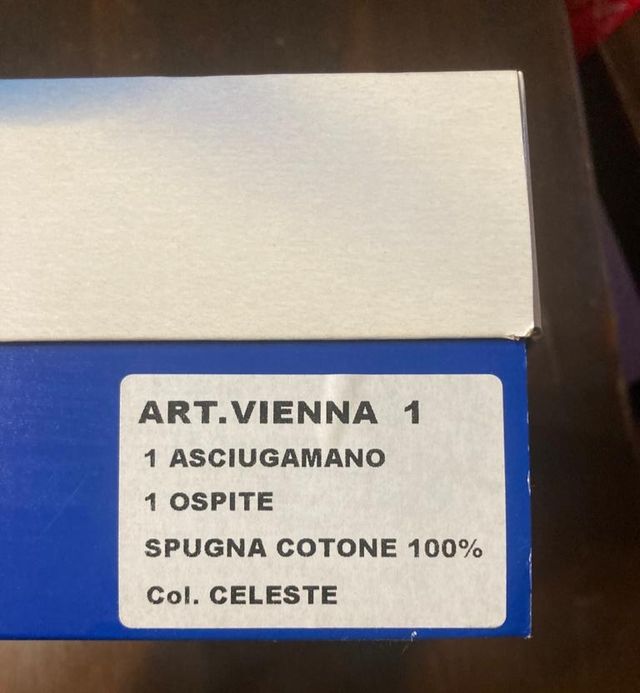 Set asciugamani grande e piccolo