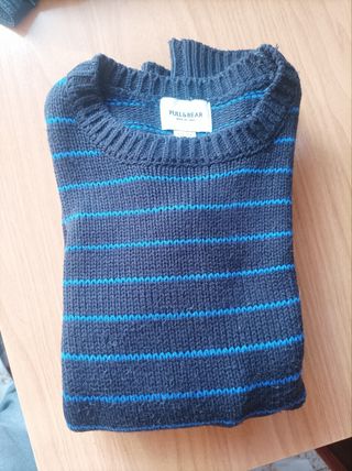 Jersey punto rayas pull bear 