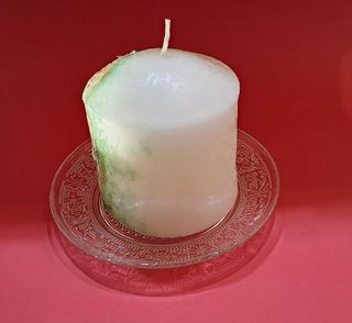 Vela decorada navidad