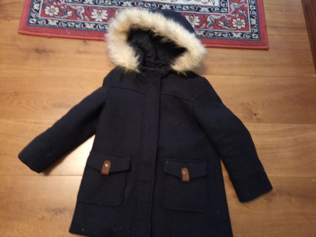 Abrigo de paño niña