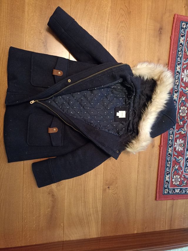 Abrigo de paño niña