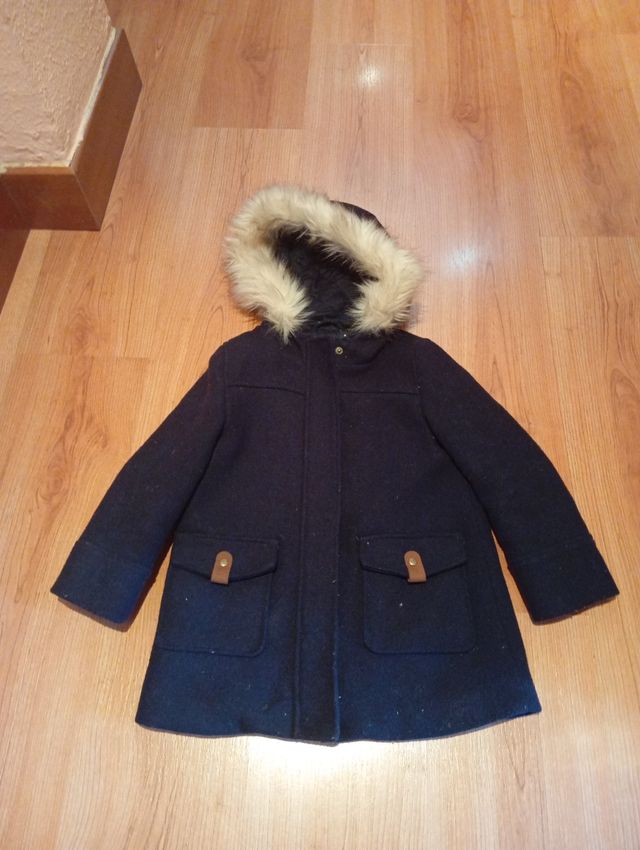 Abrigo de paño niña