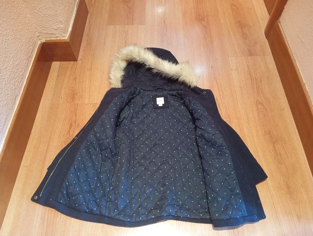 Abrigo de paño niña