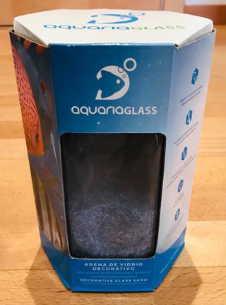 Arena de vidrio decorativo acuario