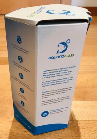 Arena de vidrio decorativo acuario